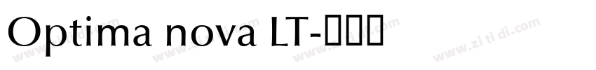 Optima nova LT字体转换